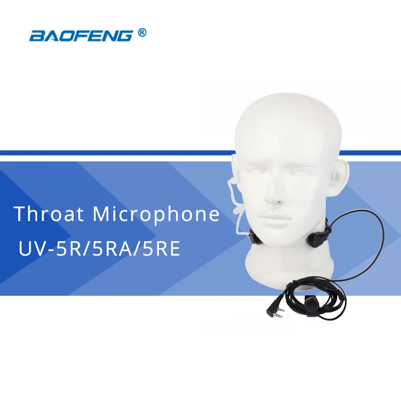 

Baofeng Accessories PTT Throat Microphone Mic Earpiece for Baofeng UV-5R UV-5RE UV-82 Universal Walkie Talkie headphones