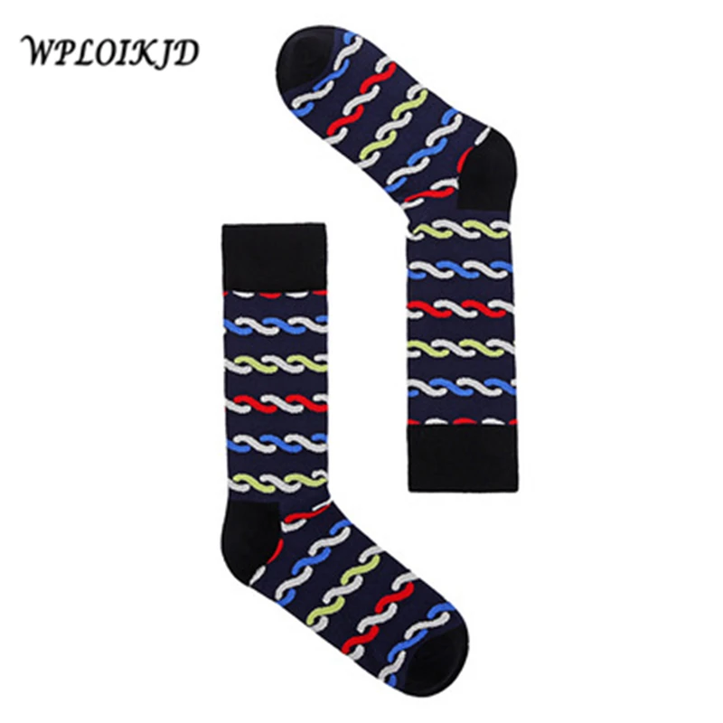 Men Fashion Funny Casual Cotton Socks For Male Novelty Crew Hppy Socks Cool Creative Ankle Socks Calcetines Antiskid Meias Gift