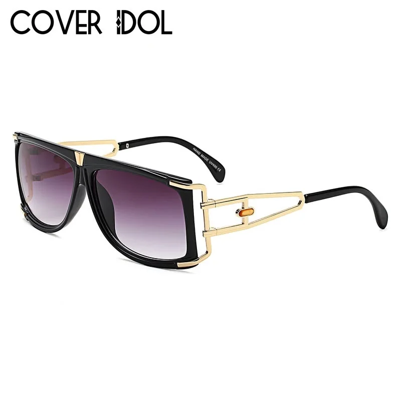 Роскошные вдохновили дизайнера Для мужчин Для женщин солнцезащитные очки модный бренд солнцезащитных очков унисекс Современные стильные Квадратные Солнцезащитные очки UV400 - Цвет линз: Black w Smoke