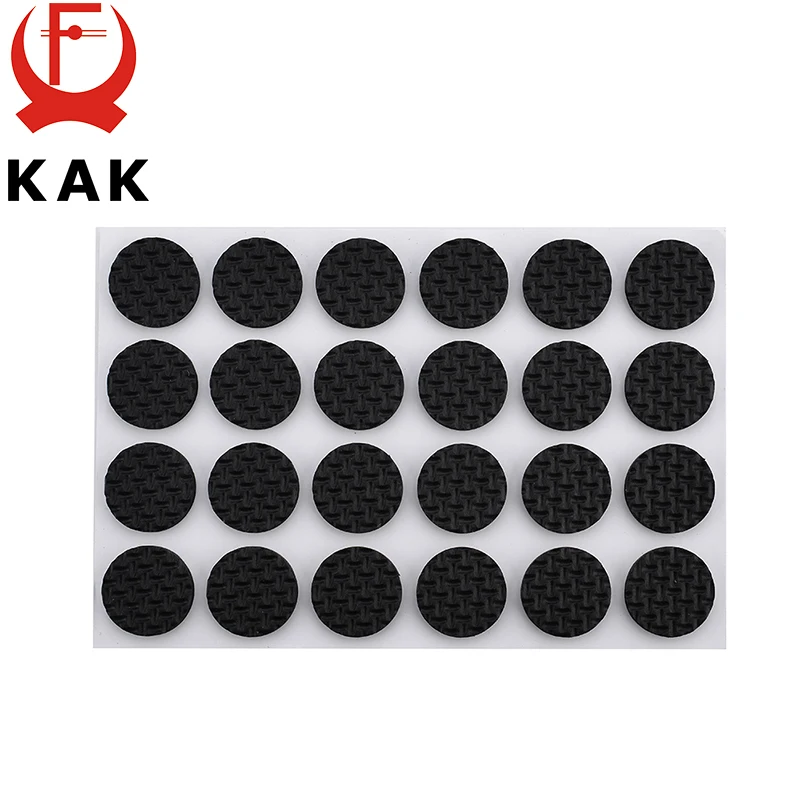 KAK 1-24PCS Self Adhesive Furniture Leg Feet Non Slip Rug Felt Pads Anti Slip Mat Soft Close Fittings For Chair Table