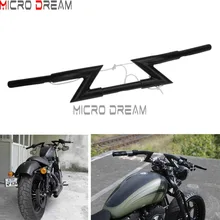 " 25 мм мотоцикл Драг Руль Ручка Z Bars матовый черный Универсальный руль для Kawasaki Harley Dyna Softail Кафе Racer
