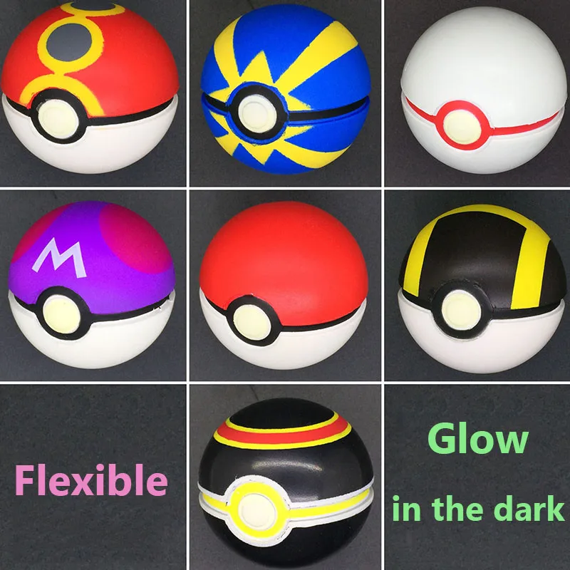 

Takara Tomy Pokemon Original Flexible Pokeball Model Toys 3 colors Pokemon Pokeball Action Figure Toy Gifts Toys for Children