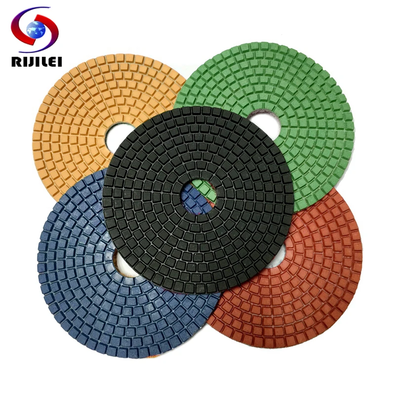 (5DS1) 7pieces/lot 125 mm diamond floor polishing pad for granite 5