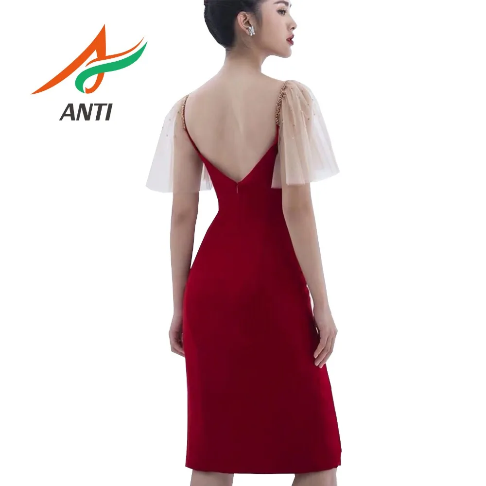 Alto Vestidos de Formatura de Manga Cap