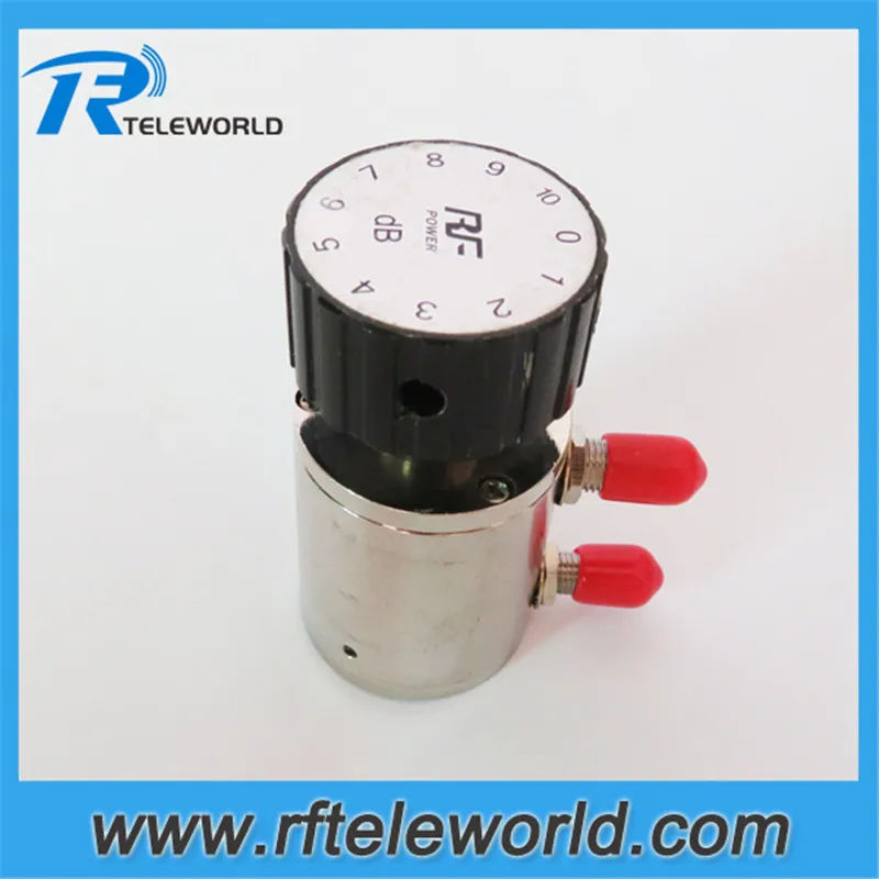 50ohm 6 ГГц 2 Вт 90dB SMA Регулируемый Оптический аттенюатор 10db Ступенчатый аттенюатор