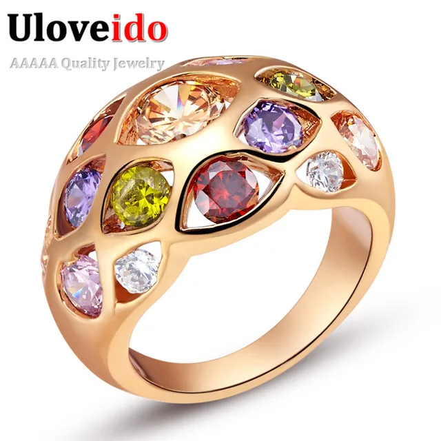 engagement rings rainbow gold color jewelry 2017 new fashion charms ring european and american style women - Rainbow Wedding Rings engagement rings rainbow gold color jewelry 2017 new fashion charms ring european and american style women - Rainbow Wedding Rings