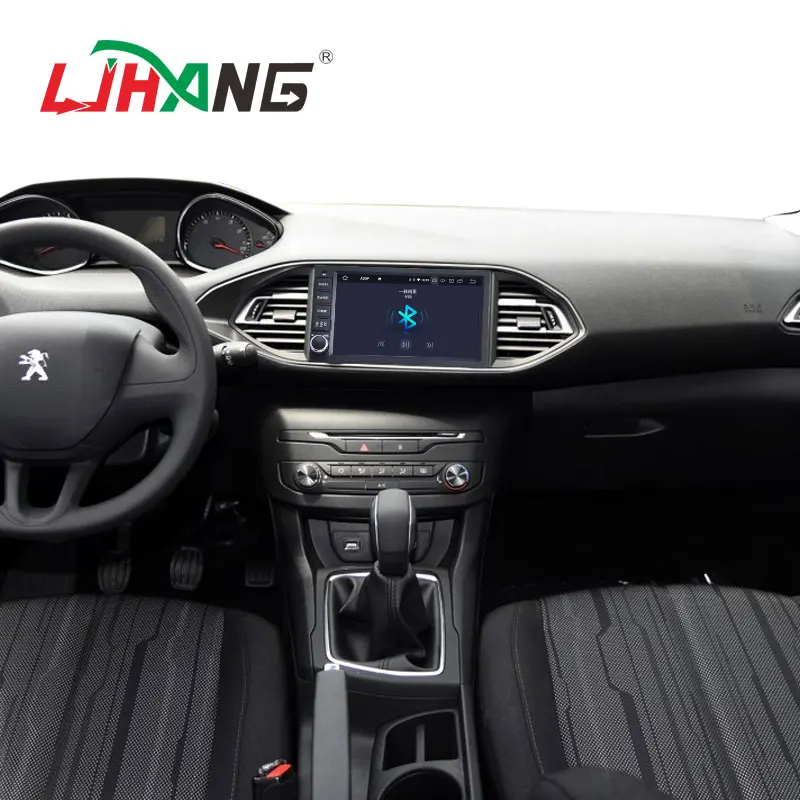 Sale LJHANG 1 Din Android 9.0 Car DVD Player For Peugeot 308/308s 2013-2017 Car Multimedia Player Radio WIFI Audio automotive RDS DSP 5