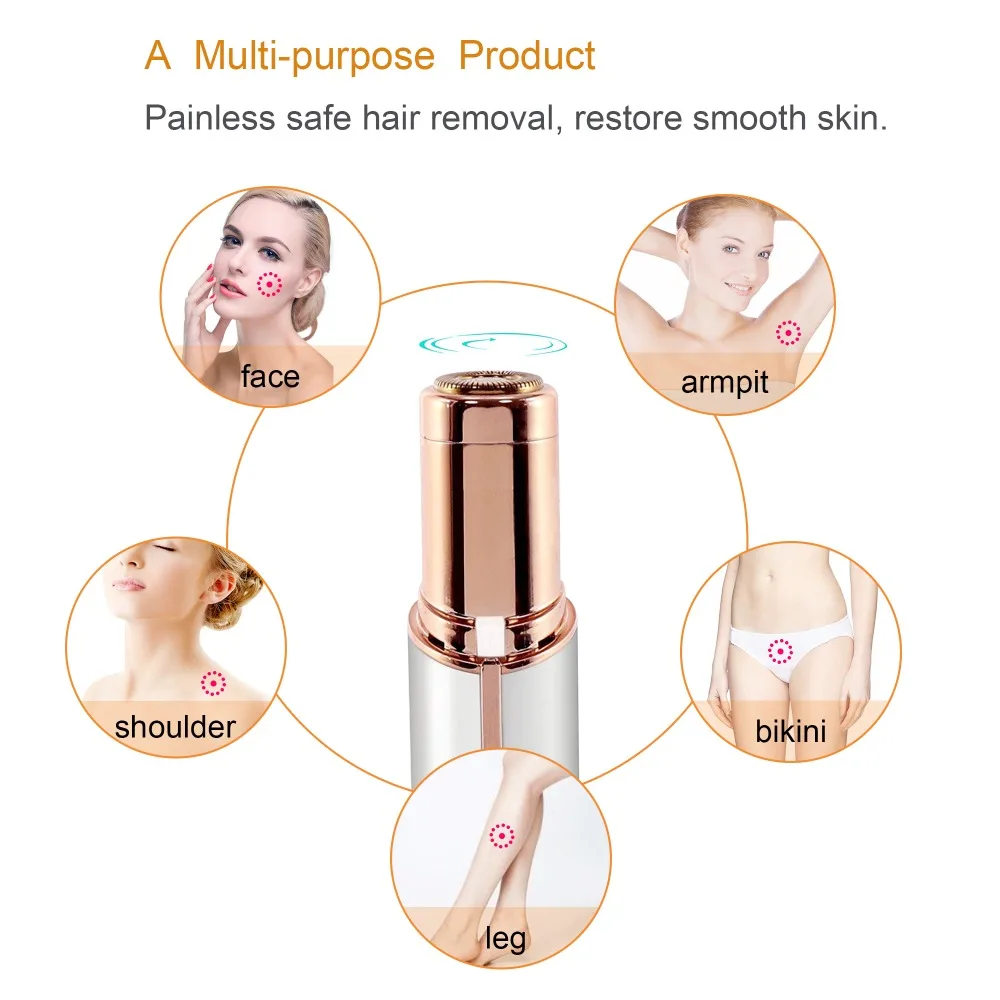 

Mini Facial Hair Remover epilator for Women Replacement Blade Heads Face Shavers Hair Removal Tool for Lip Chin