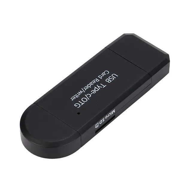 11,11 Новое поступление USB3.1 Тип C OTG SD/микро SD кард-ридер с USB 2,0 и микро-usb-штекер Лидер продаж Прямая
