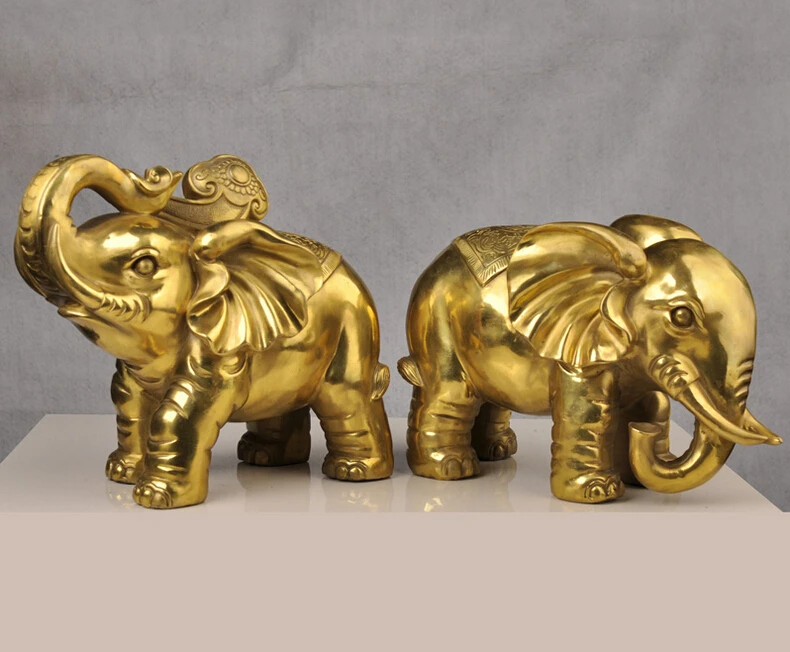 ZSR 505+++++A copper elephant Zhaocai water on a ceiling decoration Feng Shui lucky can cause Home Furnishing jewelry crafts | Дом и сад