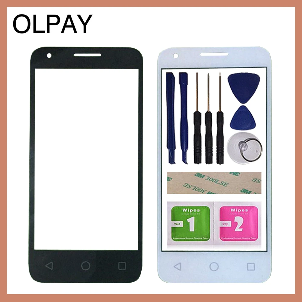 OLPAY 4," передняя внешняя стеклянная сенсорная линза для Alcatel One Touch Pixi 3 4,5 4027D 4027X5017 5017E OT4027 4027 VF795 speed 6 панель