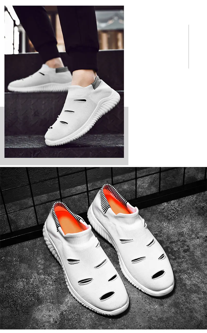 New Summer Hot Sale Man Casual Shoes Breathable Light Fashion Male Loafers Adult Outdoor Soft Non-slip Black Men Sneakers (8)
