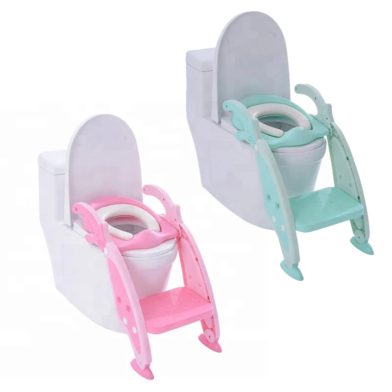 Baby Child Potty Toilet Trainer Seat Step Stool Ladder Adjustable Training Chair baby toilet potty training for kids