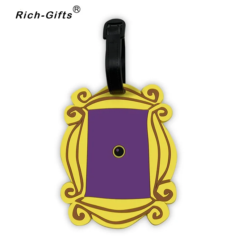 

Cheap stocked 3D Cartoon Soft PVC Luggage Tag Travel Identification Tags Custom logo available