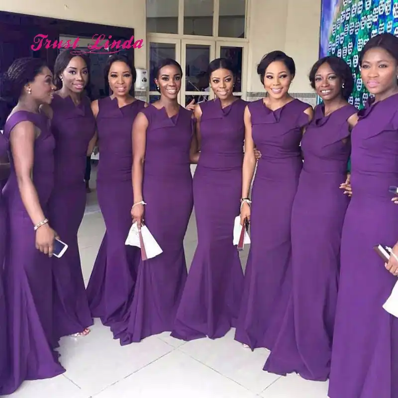 Purple Maid of Honor Dress