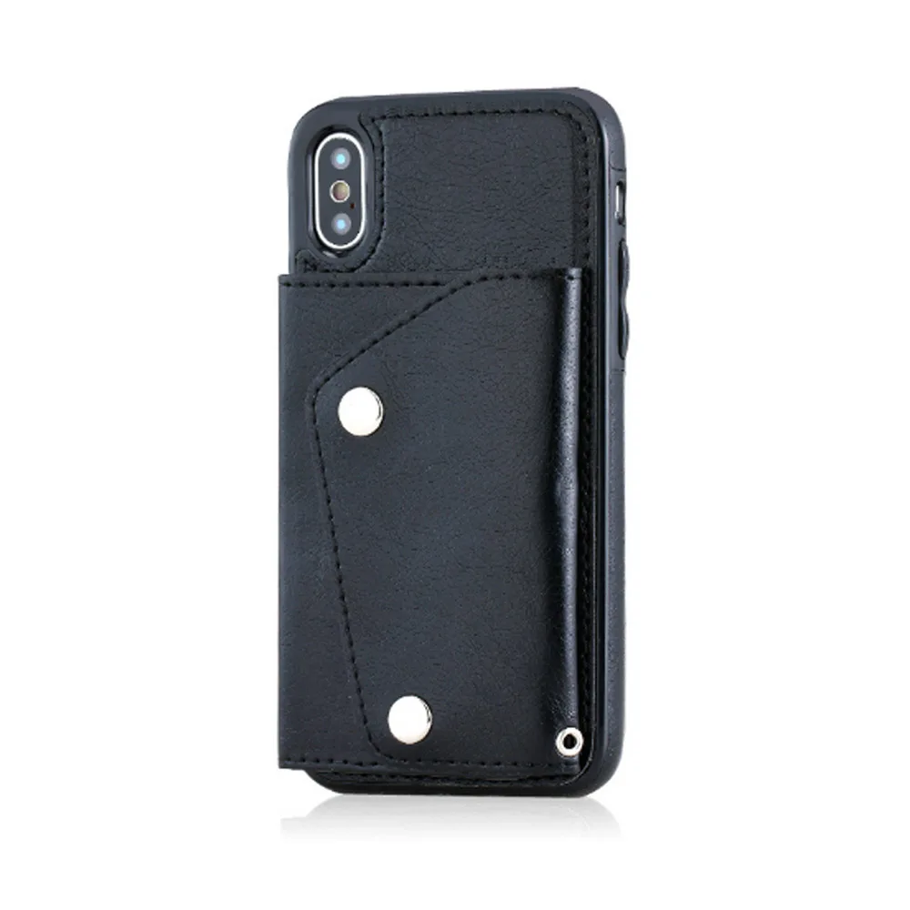 

Case For iphone X 6 7 8 Fashion multi-function mobile phone case For iphone 6 7 plus 8 plus Bracket With Card Pocket Cover bag