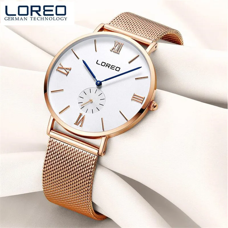 

LOREO Women Watches Fashion Quartz Ladies Watch Dress Relogio Feminino Clock Wristwatch Lovers Girl Friend Christmas gift O96
