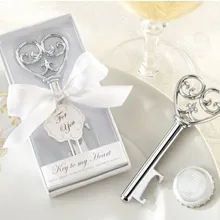 Свадебные украшения/открывалка для бутылок в белая Подарочная коробка 150 шт./лот благосклонности венчания- счастливые ключи открывалка для бутылок# A01