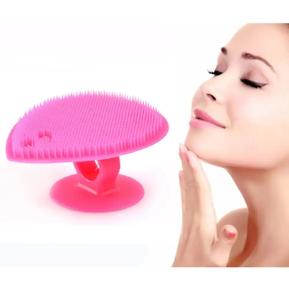 

1 PC Silicone Face Washing Brush Exfoliating and Removing Blackhead Facial Scrubs Pad Manual Facial Masage Supplies 4 Colors