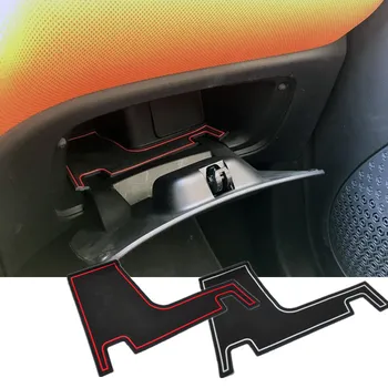 

Car Glove Box Mat Passenger Seat Storage Box Anti-slip Pad for Smart fortwo forfour 2015 2016 2017 2018