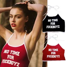 Новые Топы на бретелях женские летние короткие жилеты с буквенным принтом Модные топы на бретелях пикантные Топы для женщин