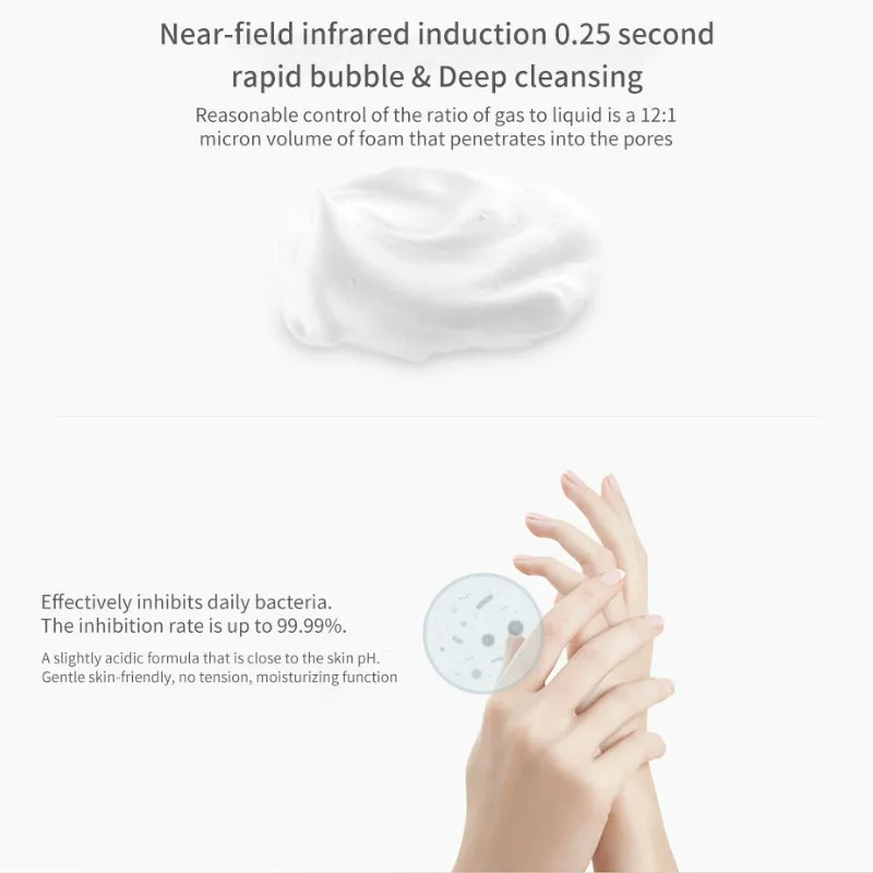 Najtaniej Xiaomi Mijia Original Auto indukcja spienianie podkładka ręczna dozownik do mydła automatyczne mydło 0.25s czujnik na podczerwień Smart Home prezent