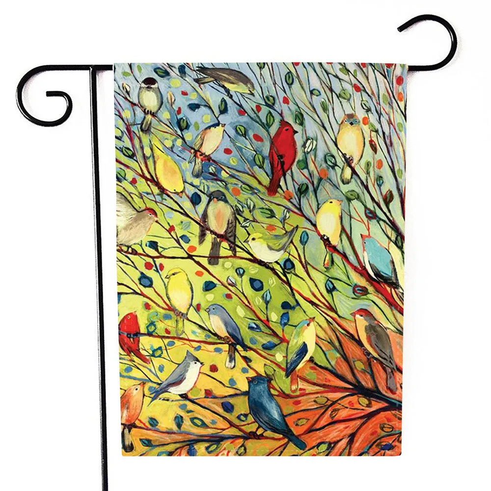 Дизайн баннеры Hellow Весенний сад флаг для улицы, домашний декор Буквы Цветы флаг