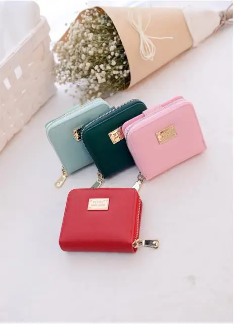 

2019 Wallet Female For Coins Cute Wallet Women Small Leather Women Wallets Zipper Purses Portefeuille