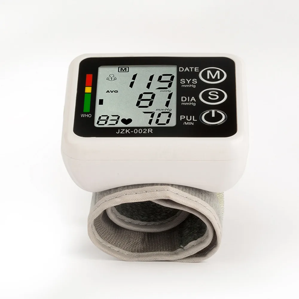 

Portable Digital LCD Display Wrist Blood Pressure Health Monitor Heart Beat Rate Pulse Meter Sphygmomanometers Pulsometer