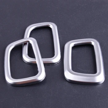 

DWCX 3pcs/set Car Interior Seat Headrest Adjust Button Cover Trim ABS Chrome Accessories Fit for BMW 5 Series G30 2018