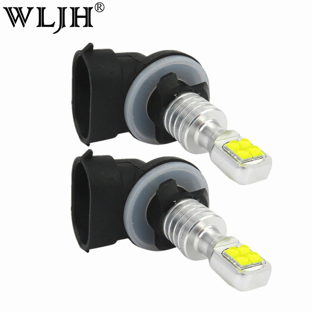 Lâmpada de Condução Luzes de Nevoeiro Wljh Super Brilhante Xenon Branco 1000lm Cree Ree Led 881 H27 Automóvel Carro Lâmpada Drl 12 V-24 v 2x 6000k