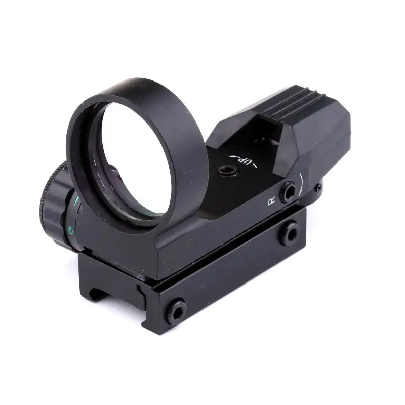 

20mm Rail Mount Red & Green Dot Sight 4 Reticles Reflex Sight New Design ON & OFF Switch Outdoor Hunting Sports New