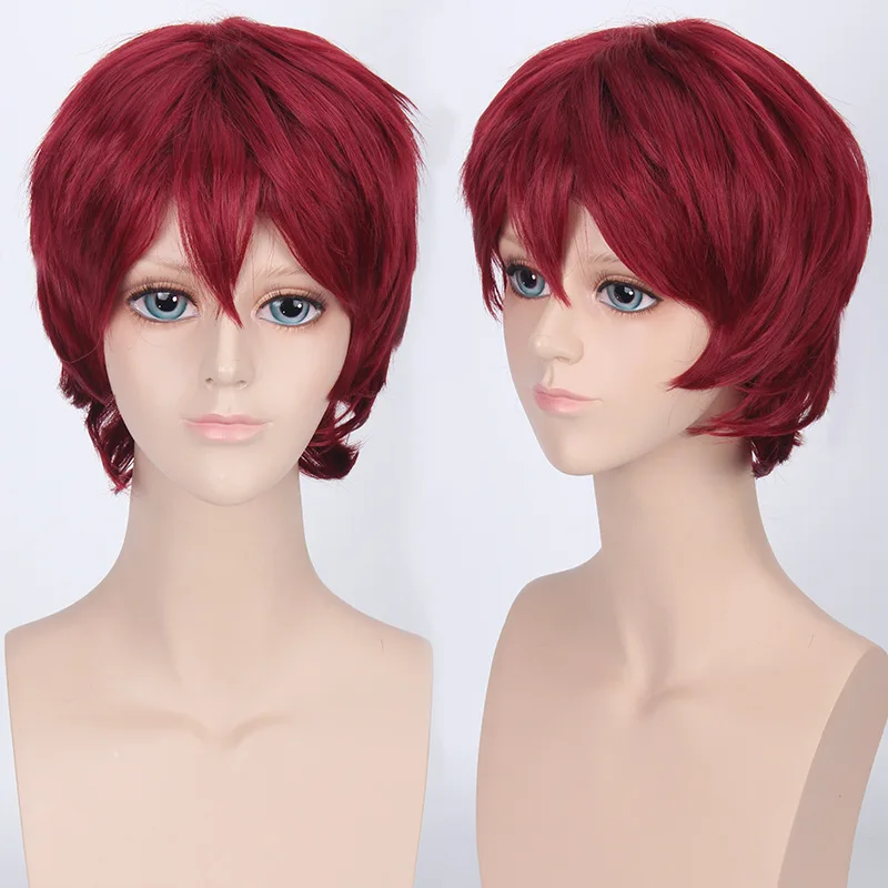 Coshome Naruto One Piece Fairy Tail Bleach Yato Cosplay Short Wig For Men Women Black Brown Yellow Red Blue Wigs (20) - 