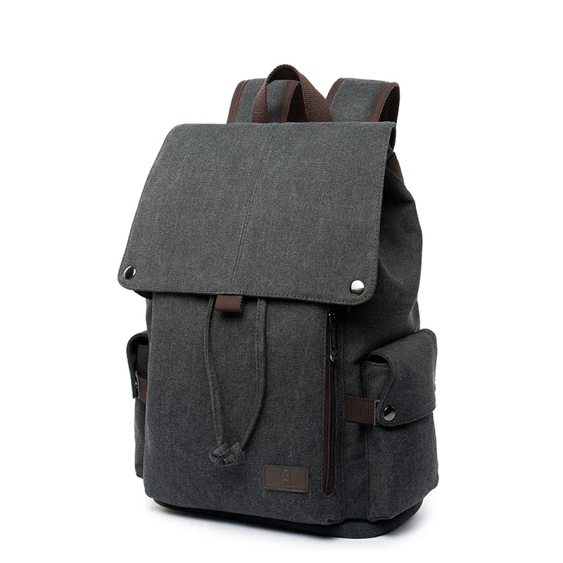 Унисекс Холст Рюкзак Школьный для мужчин Drawstring рюкзаки женщин Путешествия плеча