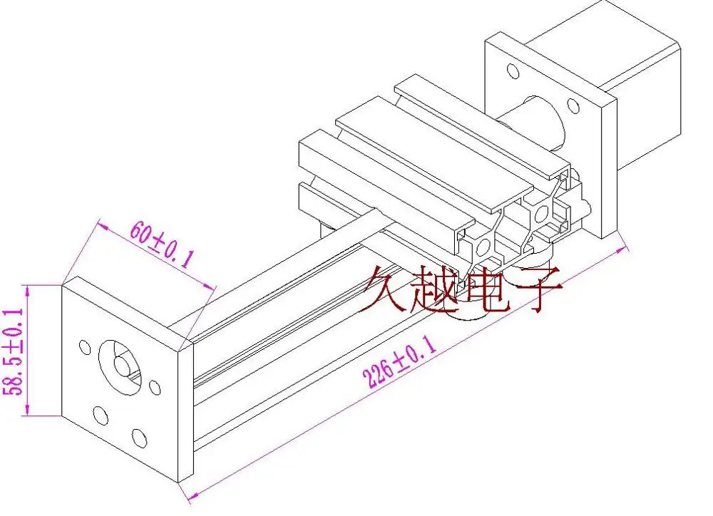 Z axis комплект направляющих с 12 В NEMA17 шаговый двигатель 100-300 мм эффективный ход TR8 свинцовый винт для ЧПУ Reprap 3D принтер