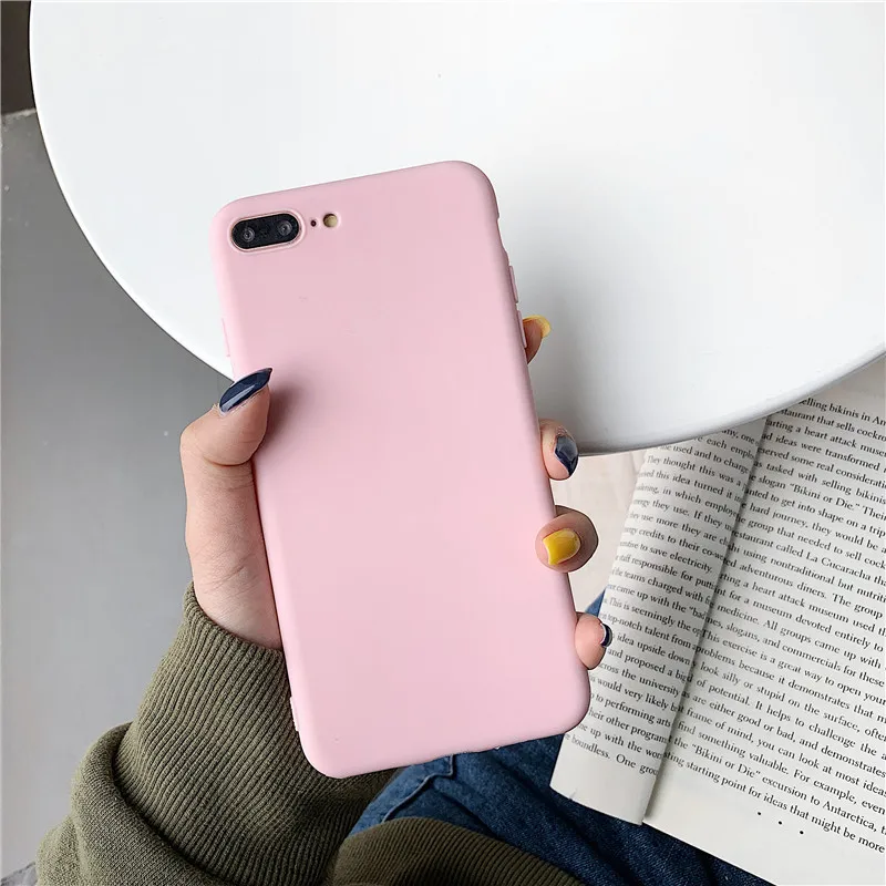 Чехол для OPPO A3S F9 Pro F5 Plus Youth A73 A83 мягкий карамельный цвет простой матовый много