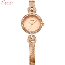 2016 Reloj Mujer KIMIO Роскошный Горный Хрусталь Дамы Браслет Часы Горячее Надувательство Женщин Водонепроницаемый Штраф Пояс Сетки Женщины Наручные Часы