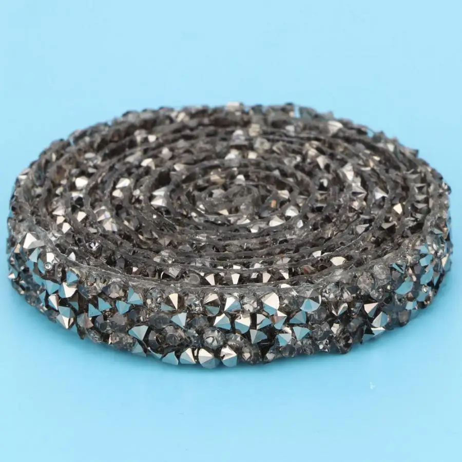 

Rhinestones Rhinestones For Nails DIY Diamond Mesh Wrap Roll Crystal Rhinestones Ribbon Decoration Applique