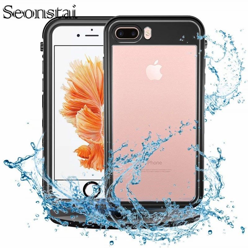 Funda impermeable para iPhone 6 6 s 7 7 8 Plus buceo cubierta para iPhone X XS X XR XS. a prueba de golpes a prueba de agua casos Capa|Fundas antigolpes para teléfono| - AliExpress