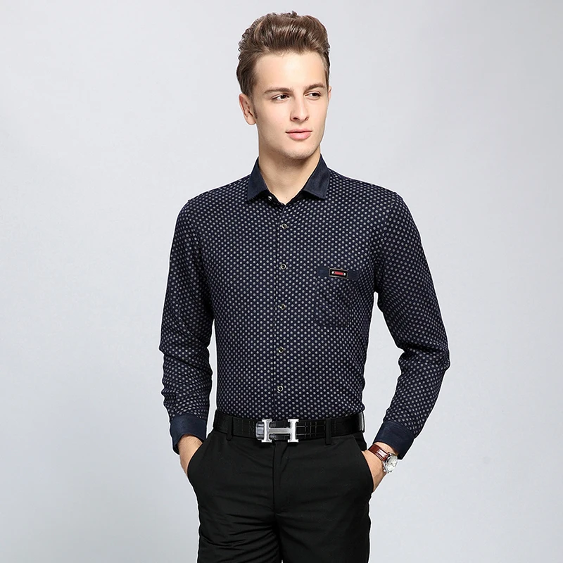 2016 importada para hombre Casual de negocios camisas de
