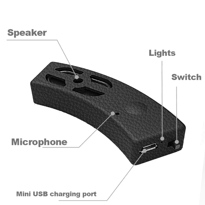 2 шт Водонепроницаемый Bluetooth Мотоциклетный динамик беспроводной мотоциклетный шлем MP3 плеер открытый езда мото стерео анти-шум динамик