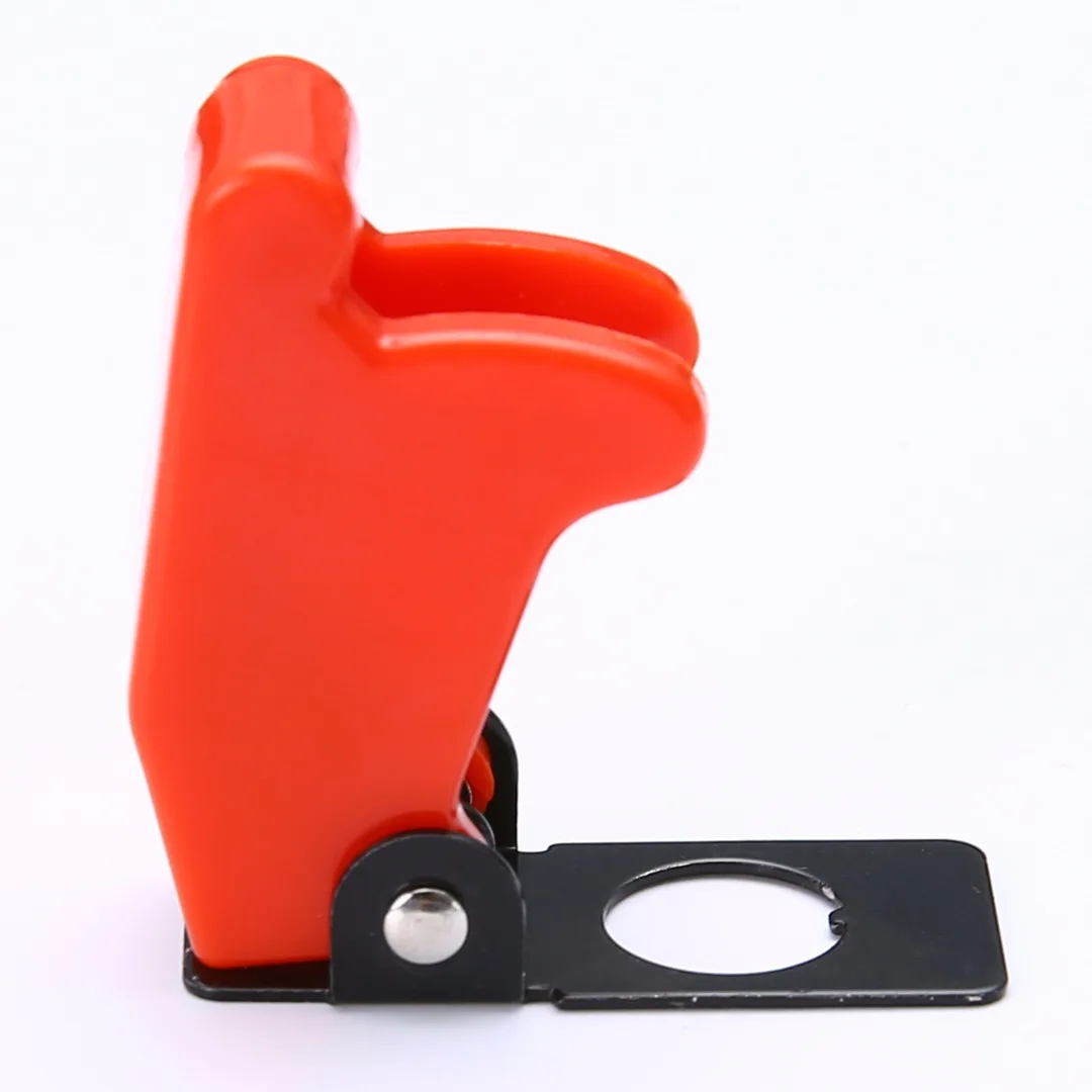 High Quality 1 Set Toggle Switch Cover ON/OFF SPST Toggle Switch Metal Lever Car Dash Light with Missile Cover