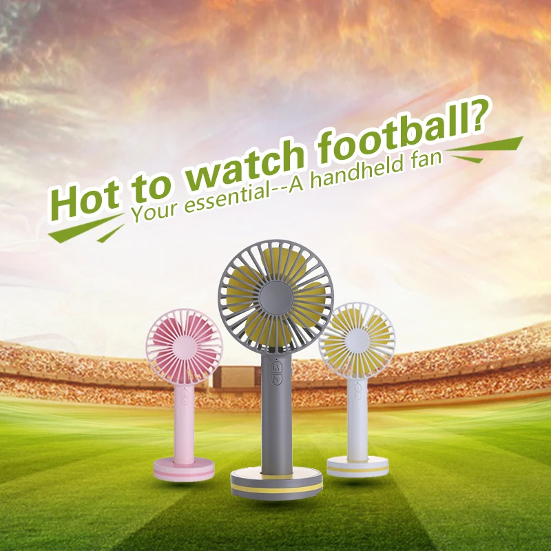 

TINTON LIFE 2000mAh Portable Hand Fan For Creative Macaron Powerful Rechargeable Cooling Fan With Cosmetic Mirror