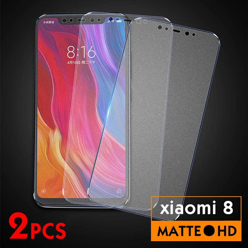 2 шт./лот закаленное матовое стекло для Xiaomi Mi 8 SE lite Защита экрана xiaomi 6D с защитой от