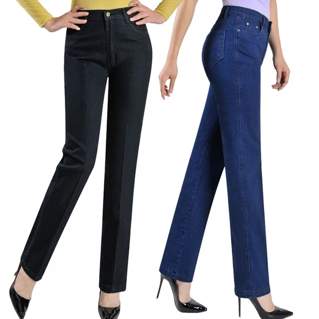 US $14.63 New arrival pants straight jeans women plus size women's denim trousers