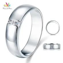 Павлин звезда Для мужчин Обручальное одноцветное кольцо стерлингового серебра 925 ювелирных изделий cfr8050