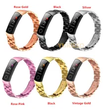 Металлический ремешок для часов huawei Honor Band 4 5 ремешок Металлический Стальной браслет ремешок браслет из нержавеющей стали Замена