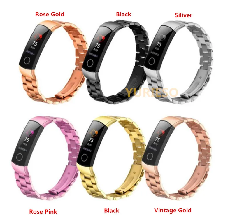Металлический ремешок для Huawei Honor Band 4 5 сменный Браслет из нержавеющей стали|bluetooth