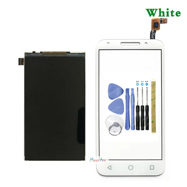 LCD and Touch White Высокое Качество 5,0 ''для Alcatel One Touch U5 5044 5044D 5044I 5044T 5044Y OT5044 ЖК-дисплей и сенсорный экран дигитайзер сенсор - Цвет: LCD and Touch White
