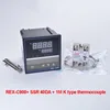 Controlador de temperatura PID Digital REX-C900 REX C900 termostato ssr salida + 40DA SSR relé + K termopar 1m sonda RKC ► Foto 2/5
